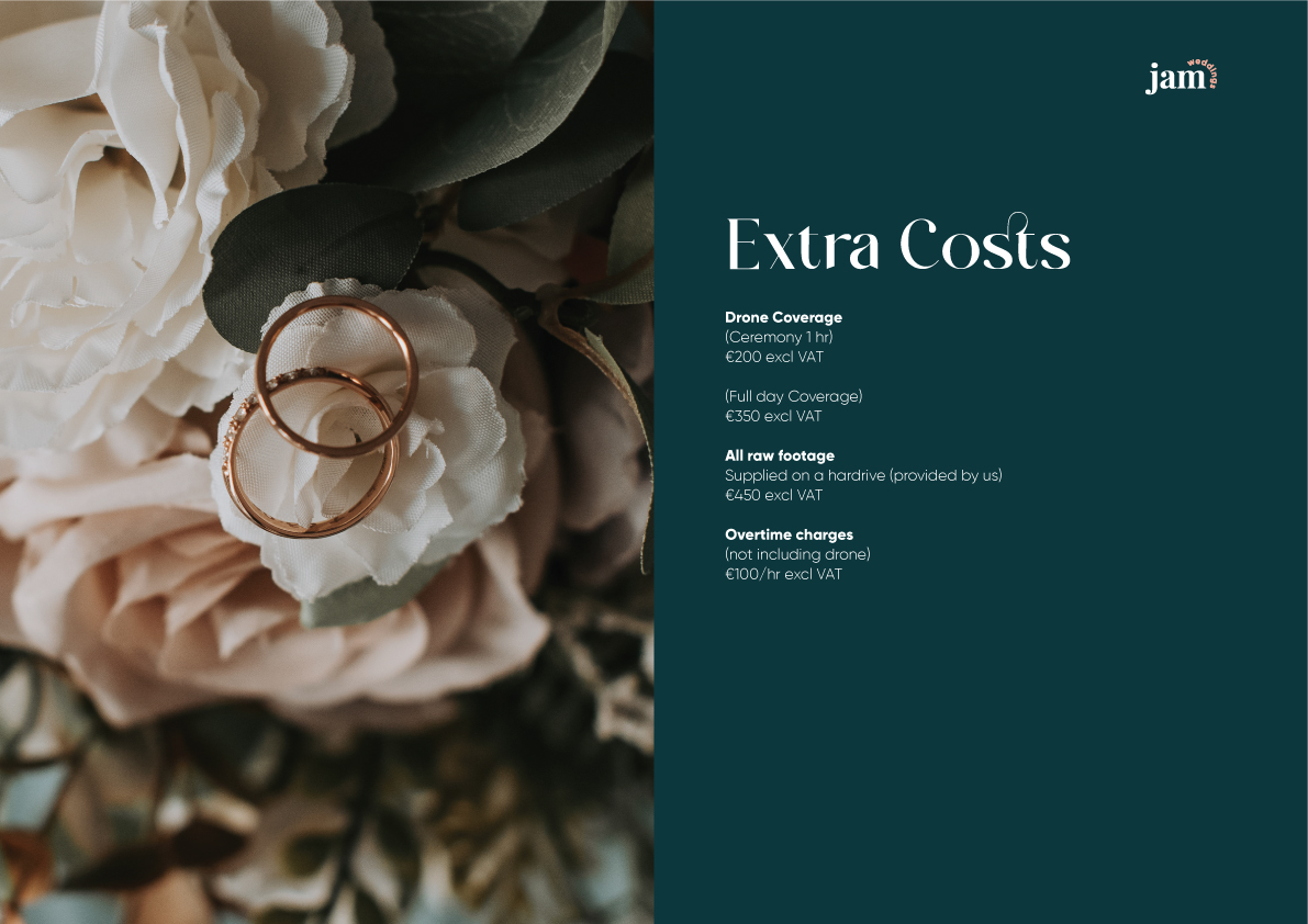Jam Weddings services and packages, page 7 of 8